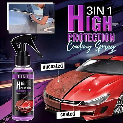 Hydrophobic Nano Coating Polish Spray for Cars, Motorcycles & Boats | Scratch Protection & Polishing - Pack of 2