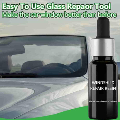 Glass Repair Kit – Easy-to-Use Scratch & Chip Fix for Windows, Mirrors & More (Pack of 1)