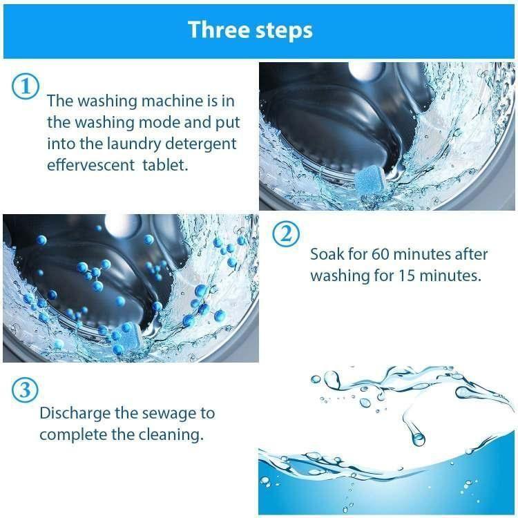 Washing Machine Cleaner - Washing Machine Cleaner Effervescent Tablet Washer Cleaners(Pack of 5)