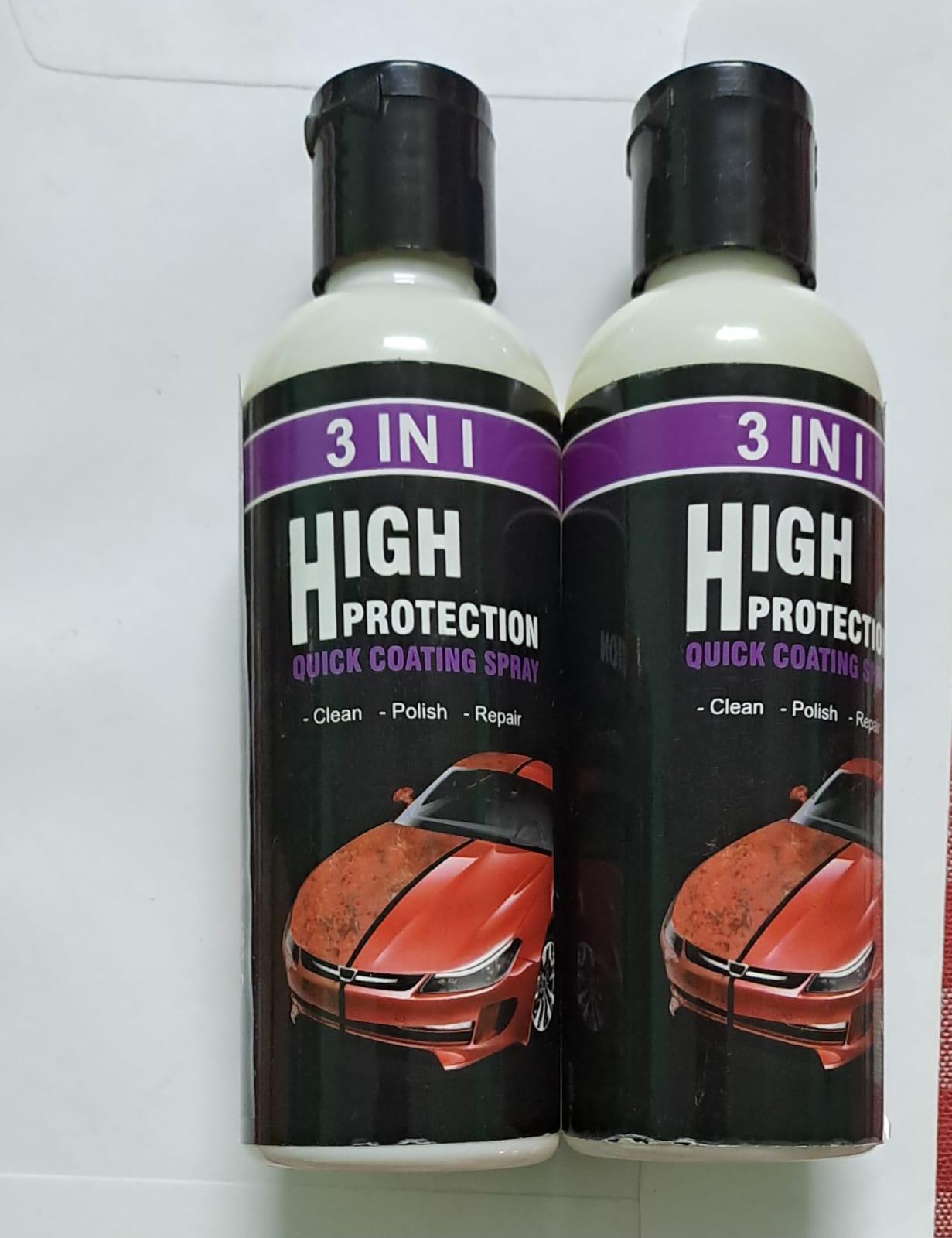 Hydrophobic Nano Coating Polish Spray for Cars, Motorcycles & Boats | Scratch Protection & Polishing - Pack of 2