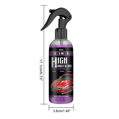 Hydrophobic Nano Coating Polish Spray for Cars, Motorcycles & Boats | Scratch Protection & Polishing - Pack of 2