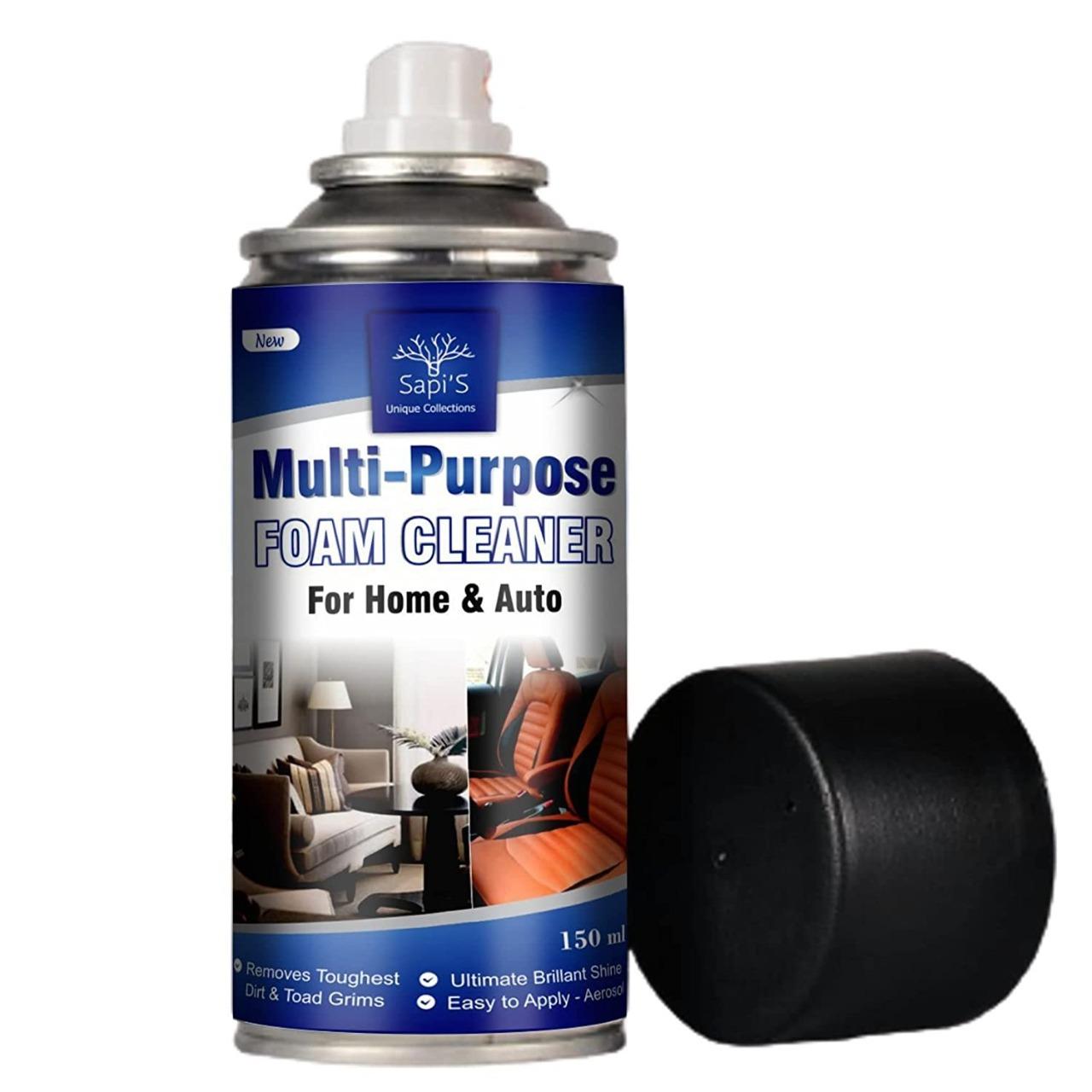 Multi-Purpose Car Interior Foaming Cleaner – 150ML for Seats, Dashboard, Leather, Vinyl, Rubber & PU/Leather Surfaces (Home & Auto Use)